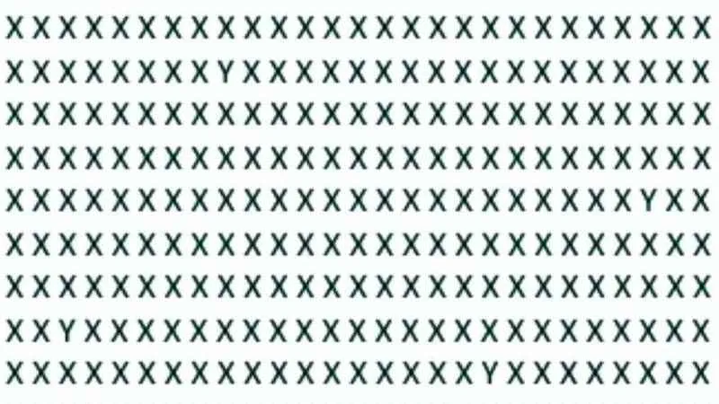 X’lerin arasına gizlenmiş 5 Y’yi 11 saniyede bulanlar süper zeka oluyor!